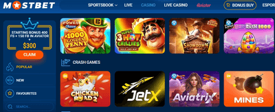 Mostbet casino slots