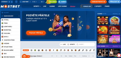 Mostbet CZ: sázková kancelář a kasino